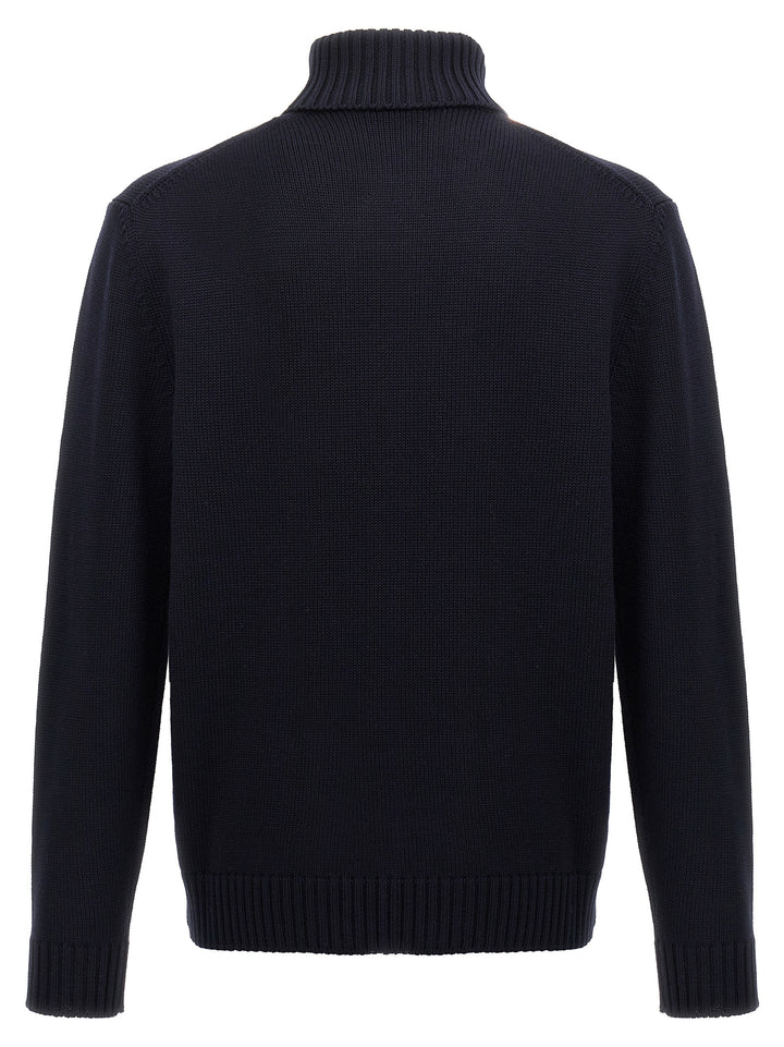 ZANONE Blue Virgin Wool Cardigan