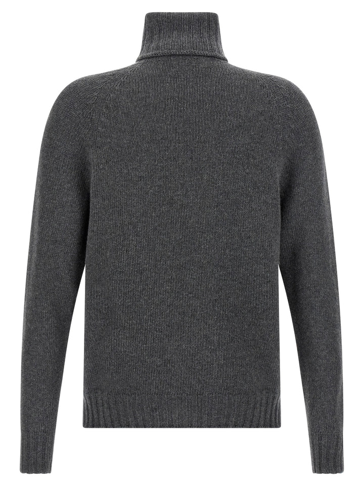 MA'RY'YA Gray Virgin Wool Cardigan
