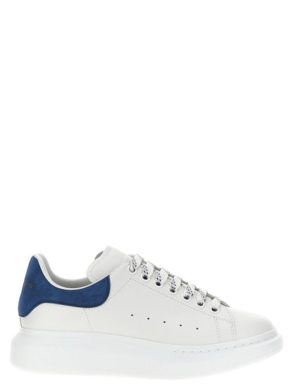 Alexander McQueen Blue Calfskin Chunky Sneakers