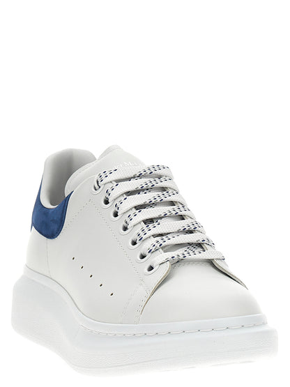 Alexander McQueen Blue Calfskin Chunky Sneakers