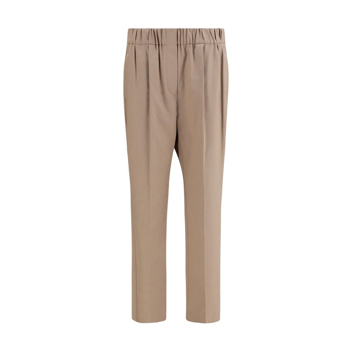 Brunello Cucinelli Beige Cotton Casual Pants