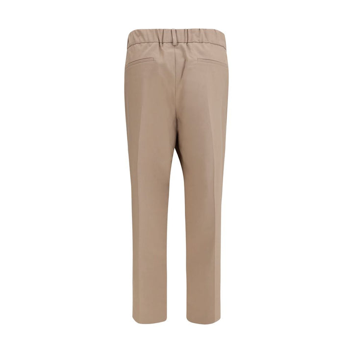 Brunello Cucinelli Beige Cotton Casual Pants