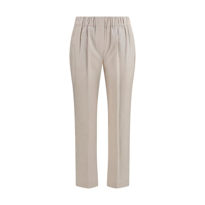 Brunello Cucinelli Beige Cotton Casual Pants