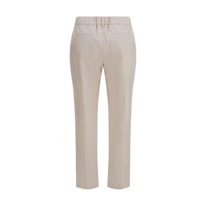 Brunello Cucinelli Beige Cotton Casual Pants