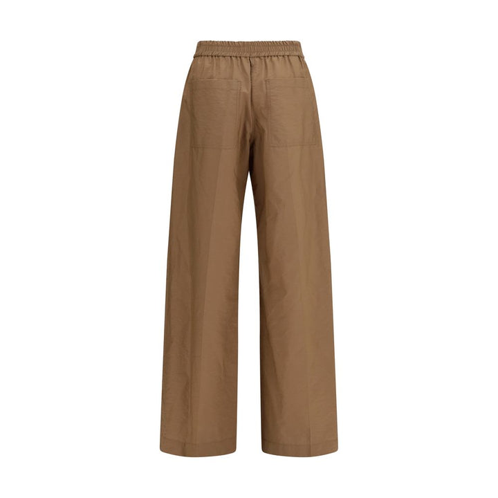 Brunello Cucinelli Brown Cotton Casual Pants