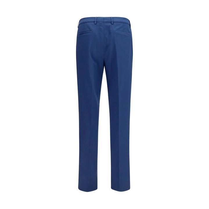 Brunello Cucinelli Blue Cotton Chino Pants