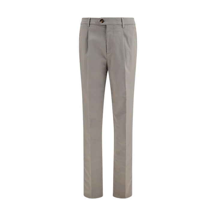 Brunello Cucinelli Bicolor Cotton Chino Pants
