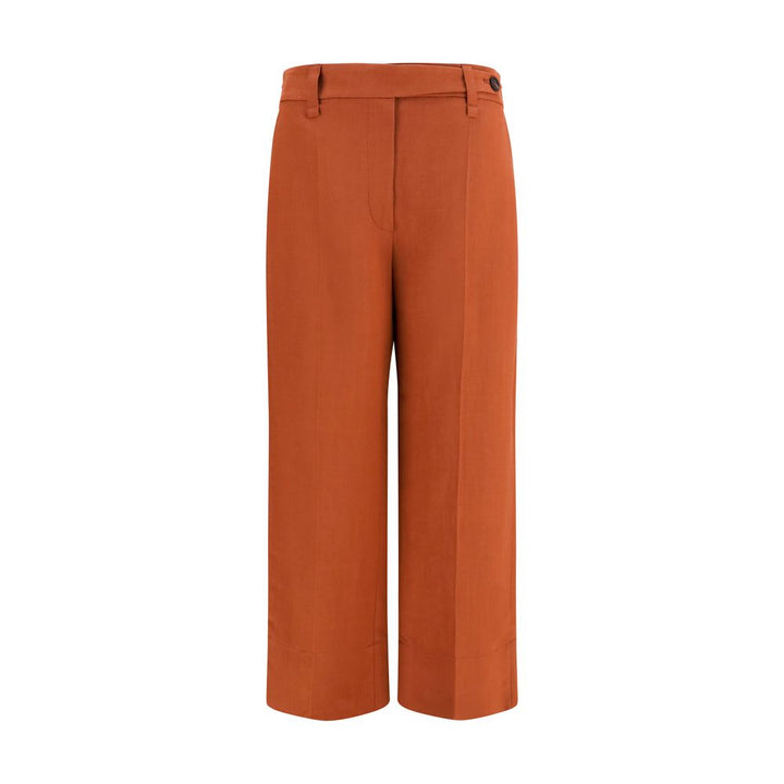 Brunello Cucinelli Brown Viscose Casual Pants