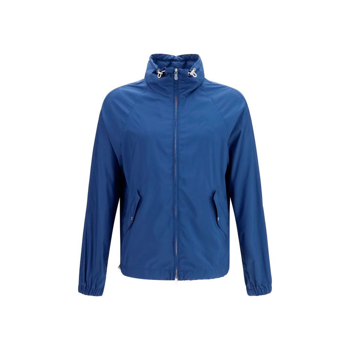 Brunello Cucinelli Blue Polyester Shell Jacket