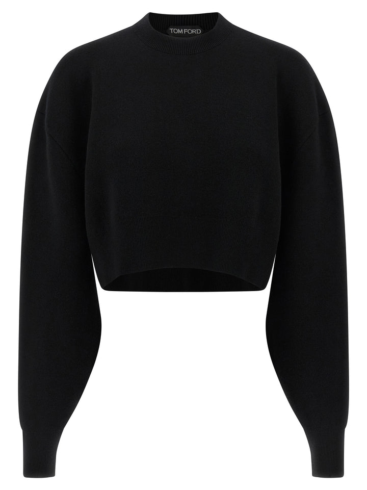 Tom Ford Black Virgin Wool Cardigan
