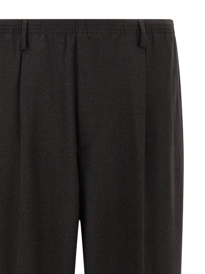 CELLAR DOOR Brown Wool Casual Pants