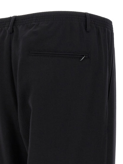 CELLAR DOOR Black Wool Casual Pants