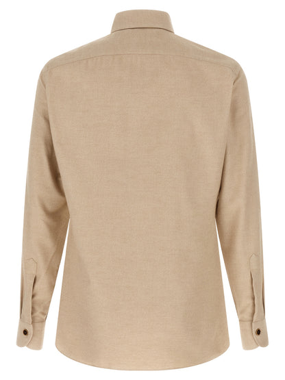 BORRIELLO Beige Cotton Blouse