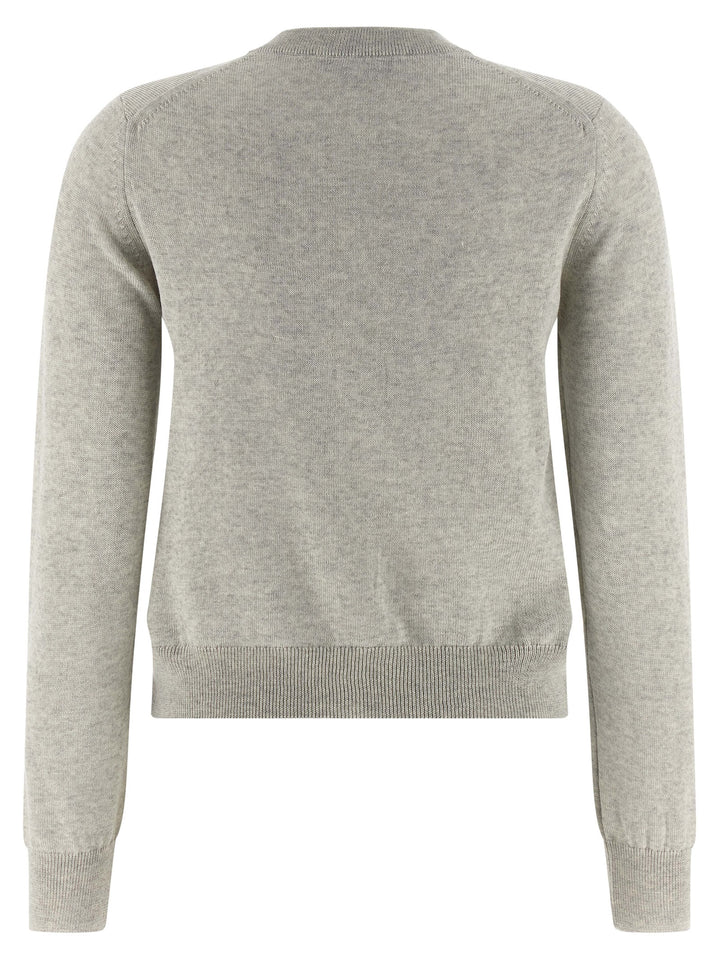 Maison Kitsuné Gray Virgin Wool Cardigan