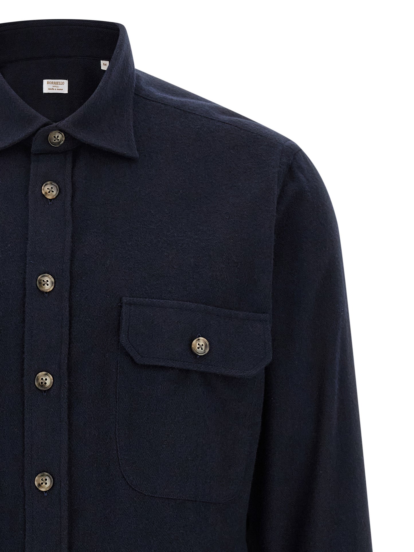 BORRIELLO Blue Cotton Blouse