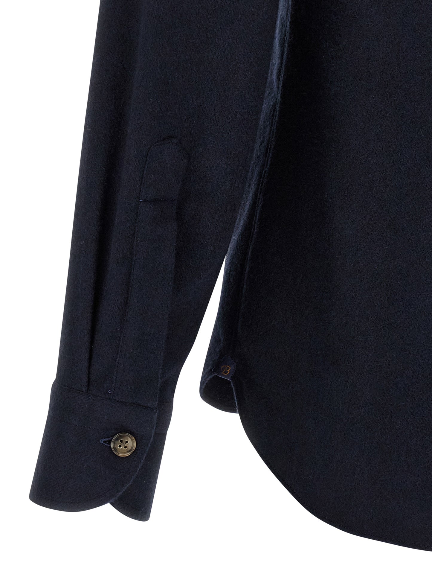 BORRIELLO Blue Cotton Blouse
