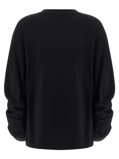 Dries Van Noten Black Cotton Long Sleeve T-Shirt