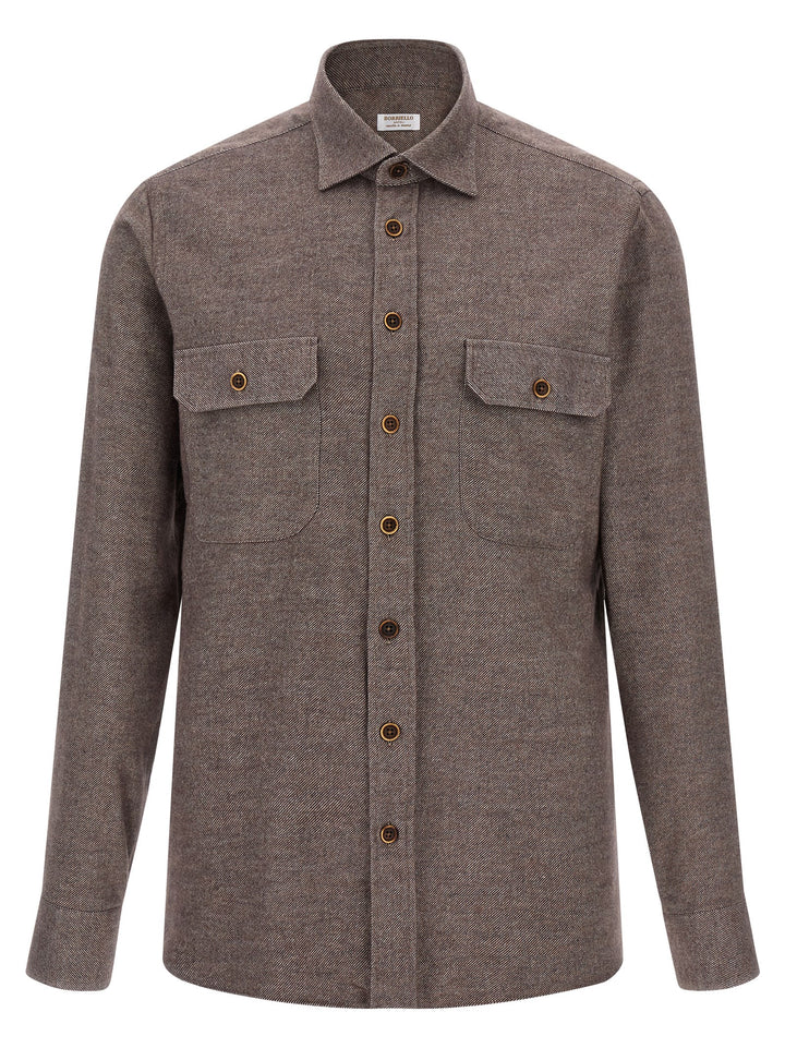 BORRIELLO Brown Cotton Blouse
