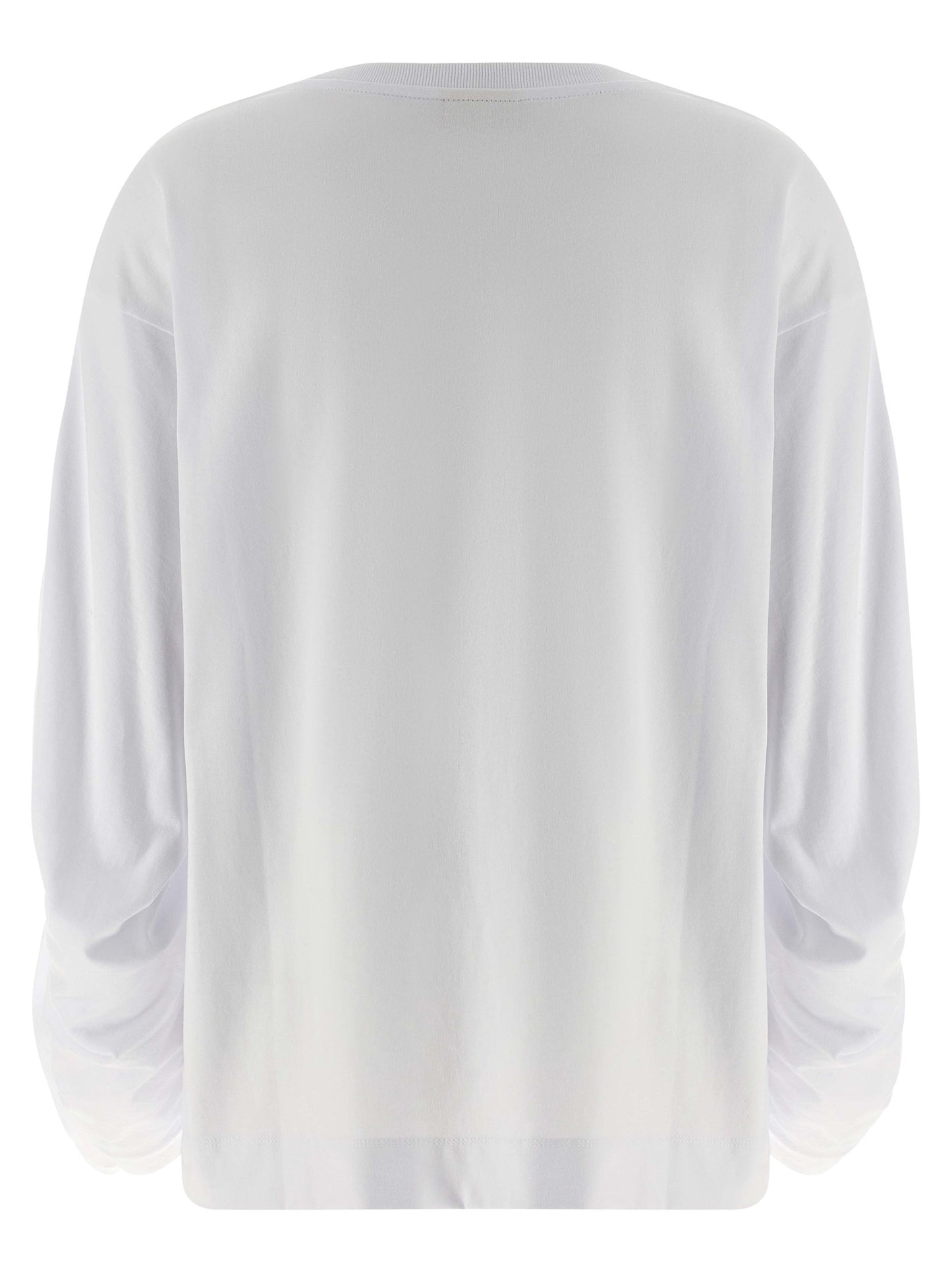 Dries Van Noten White Cotton Long Sleeve T-Shirt