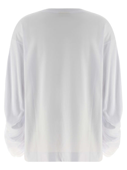 Dries Van Noten White Cotton Long Sleeve T-Shirt