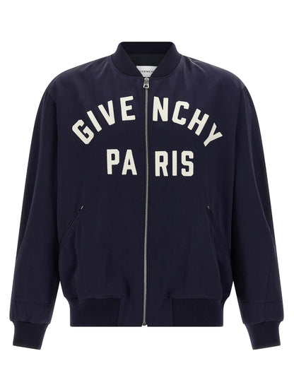 Givenchy Blue Cotton Bomber