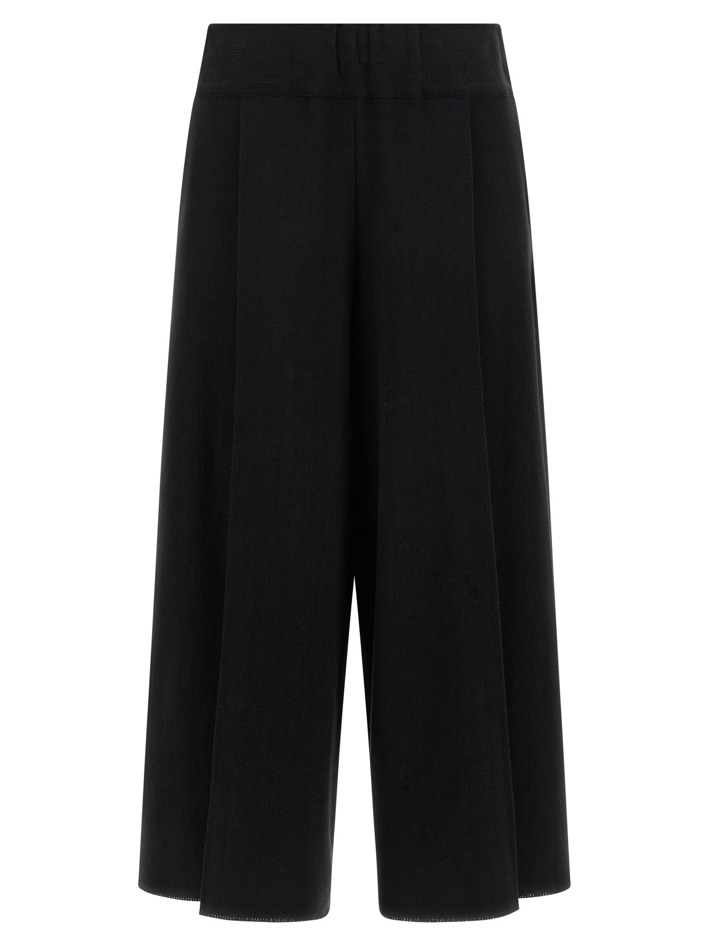 Issey Miyake Black Cotton Casual Pants