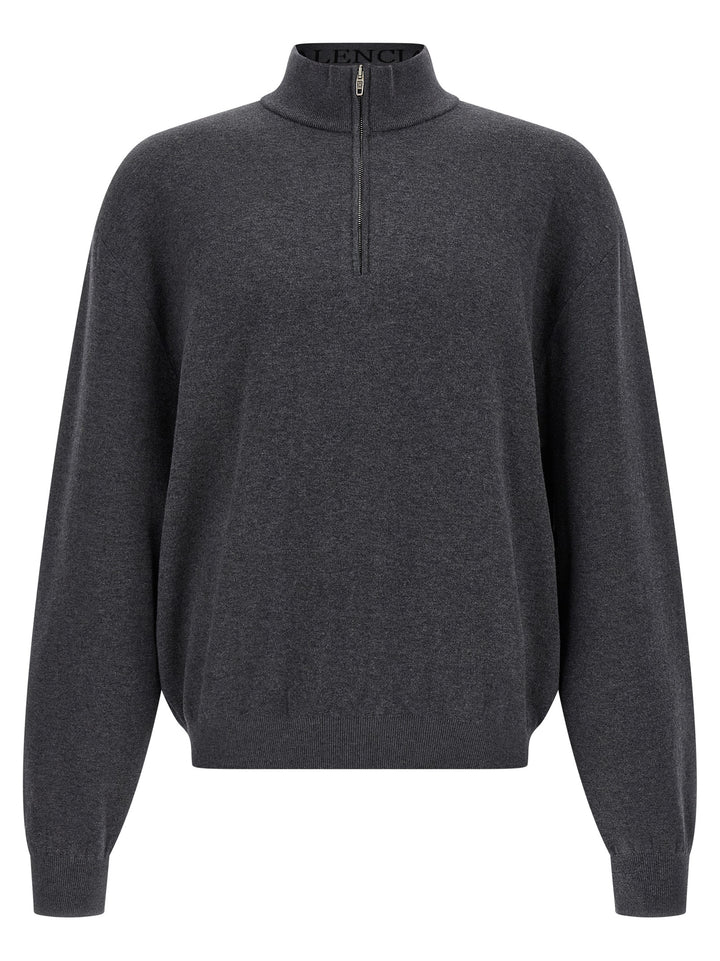 Balenciaga Gray Cotton Cardigan