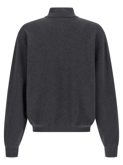 Balenciaga Gray Cotton Cardigan