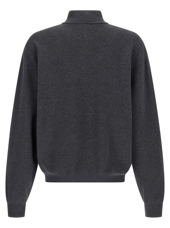 Balenciaga Gray Cotton Cardigan