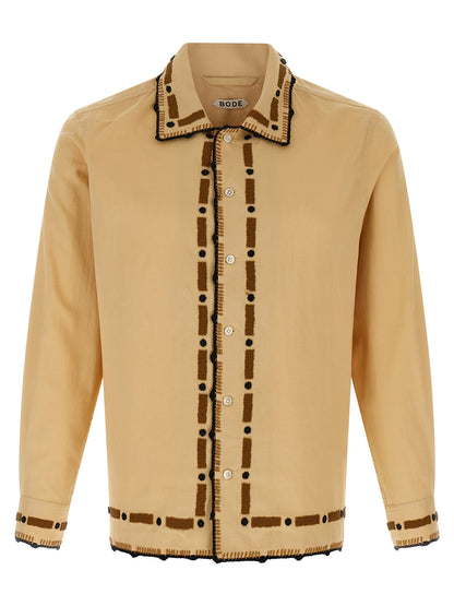 BODE Beige Cotton Blouse