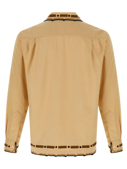 BODE Beige Cotton Blouse