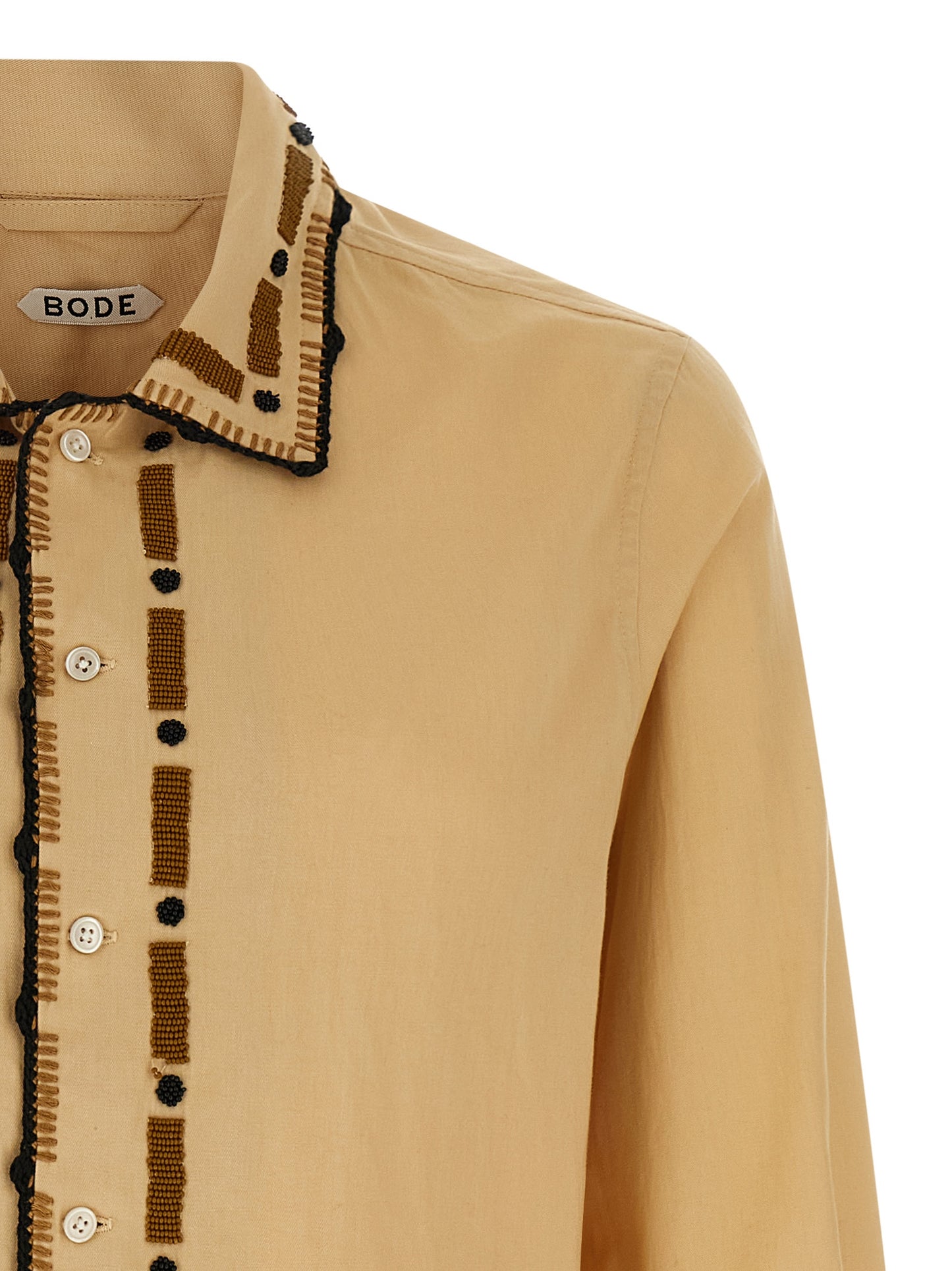 BODE Beige Cotton Blouse