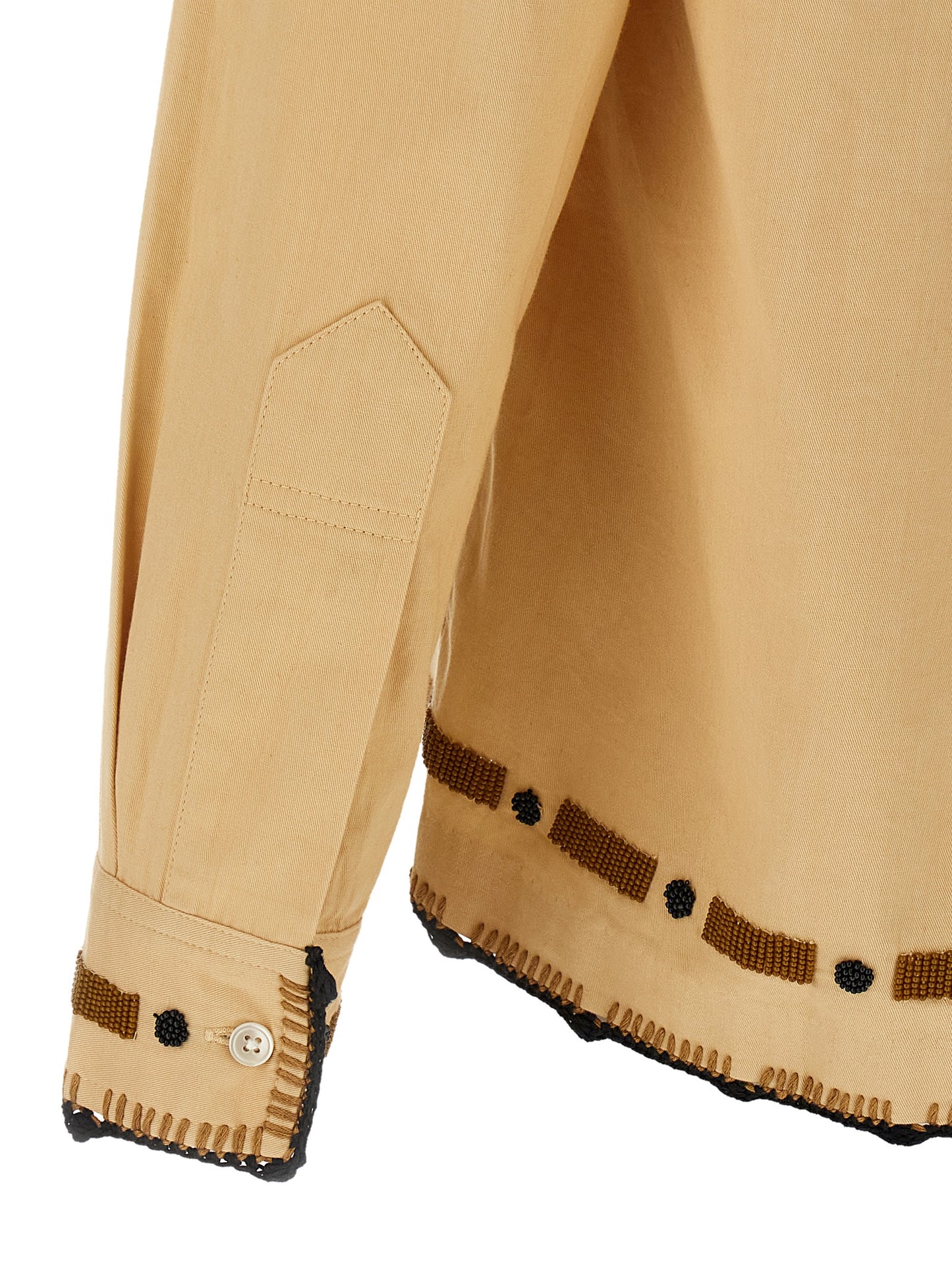 BODE Beige Cotton Blouse