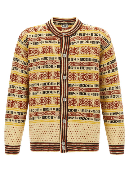 BODE Multicolor Wool Cardigan