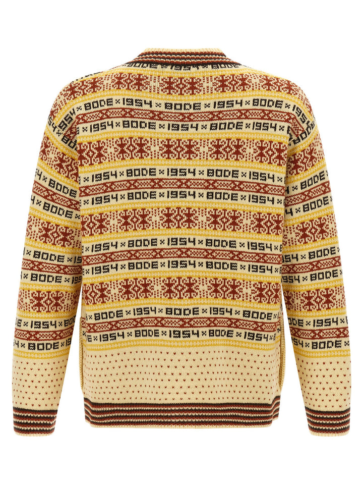 BODE Multicolor Wool Cardigan