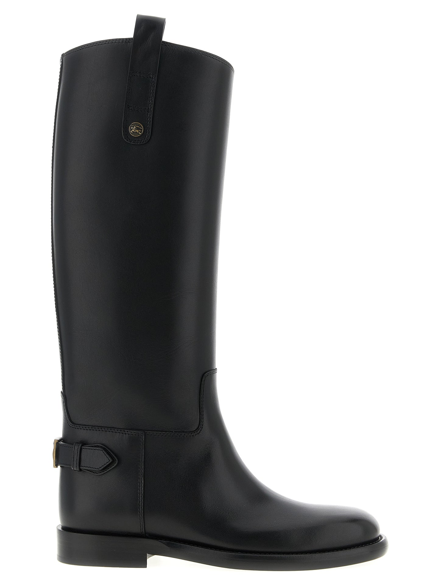 Burberry Black Calfskin Over The Knee