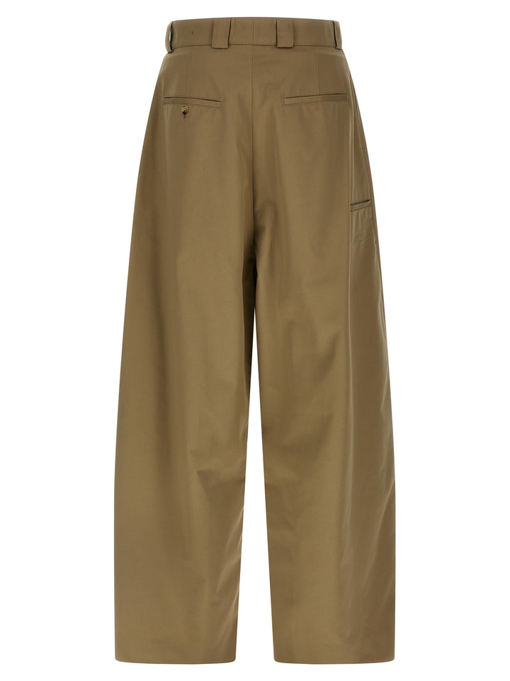 WILLY CHAVARRIA Beige Polyester Chino Pants
