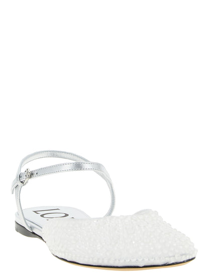 Loewe White Polyamide Ballet Flats