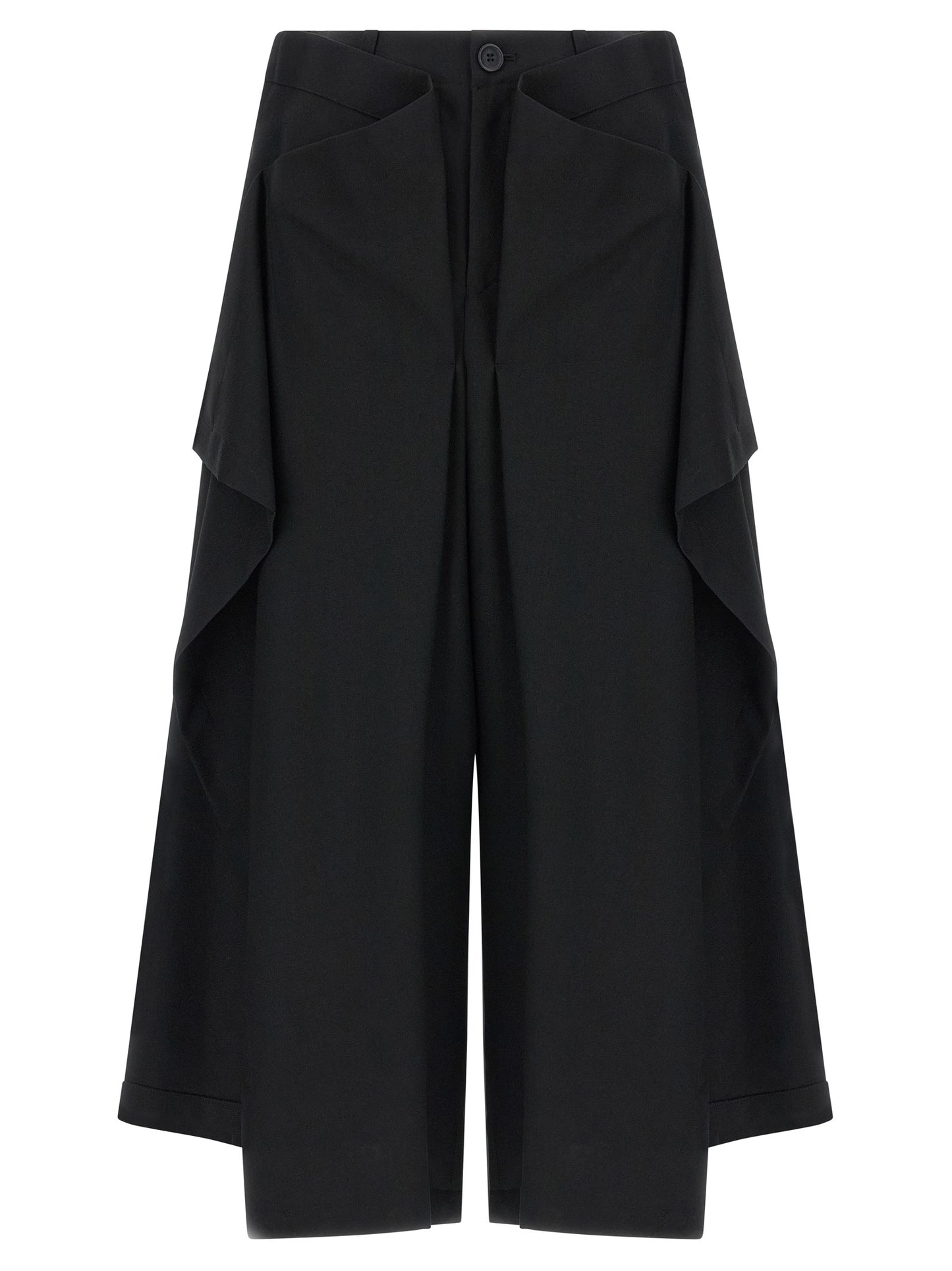 Issey Miyake Black Wool Casual Pants