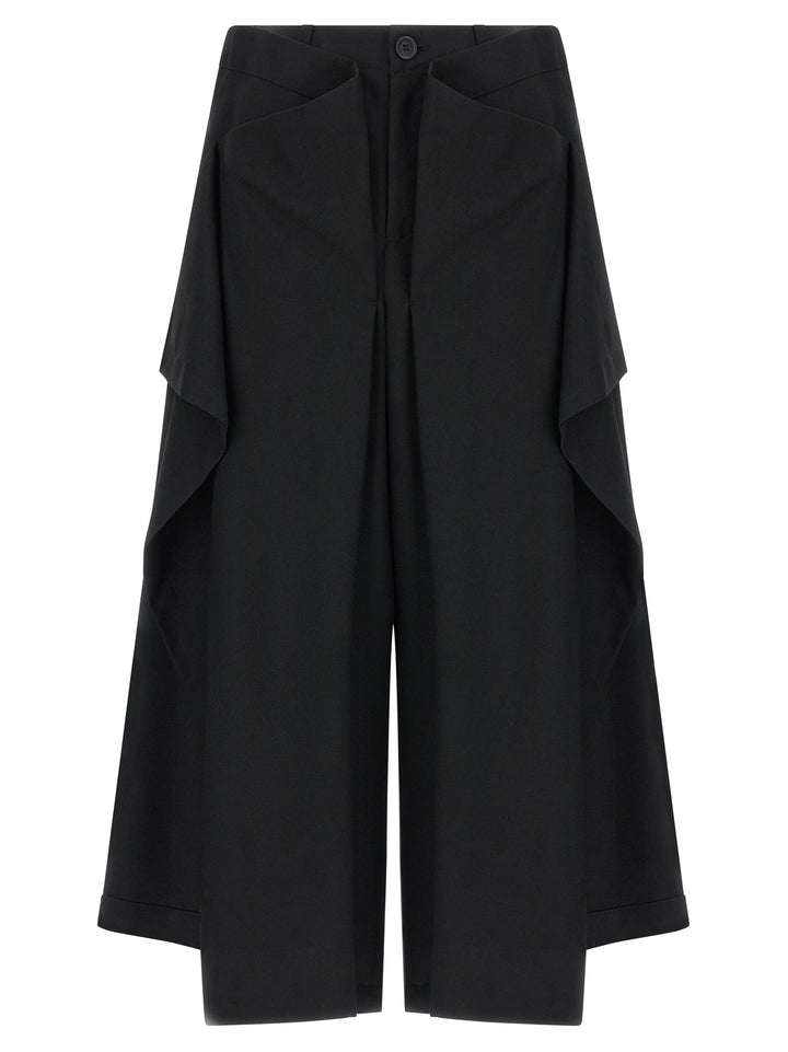 Issey Miyake Black Wool Casual Pants