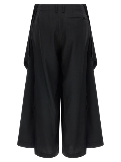 Issey Miyake Black Wool Casual Pants
