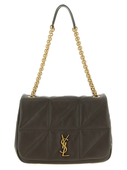 Saint Laurent Bicolor Lamb Leather Shoulder Bag