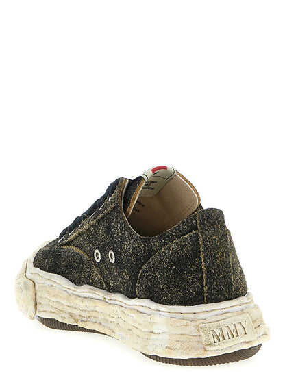 Maison Mihara Yasuhiro Black Cowhide Low Top Sneakers