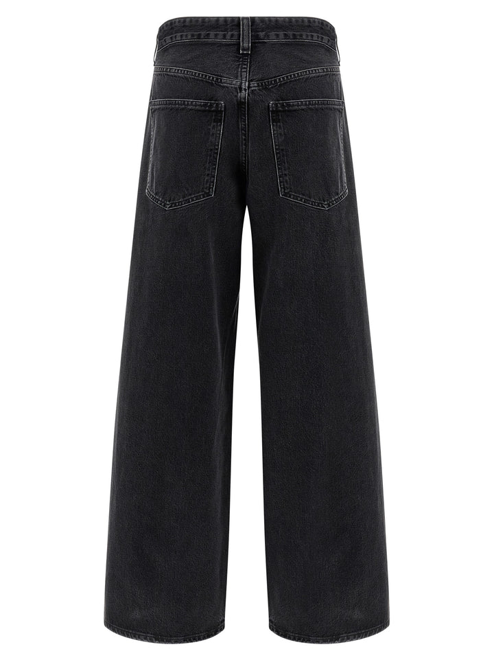 Agolde Black Cotton Jeans Denim