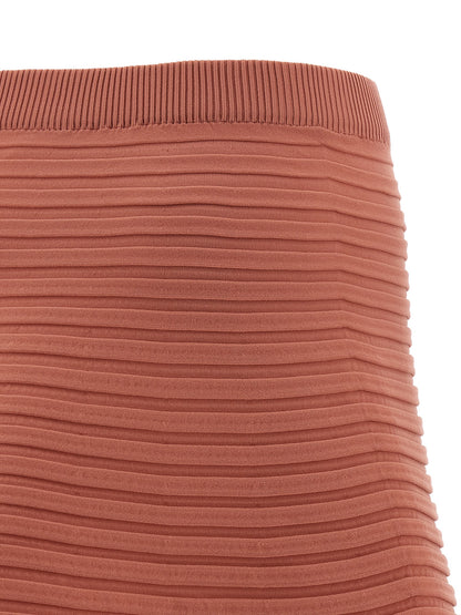 PLEATS PLEASE ISSEY MIYAKE Multicolor Polyester Midi Skirt