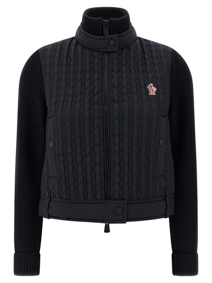 Moncler Grenoble Black Polyamide Cardigan