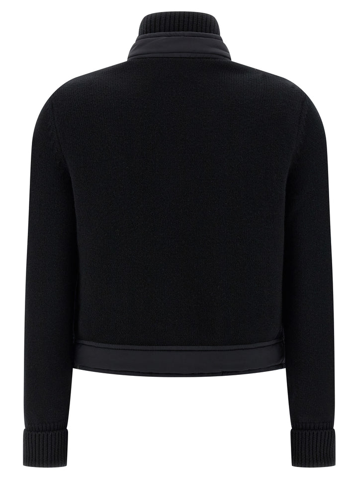 Moncler Grenoble Black Polyamide Cardigan