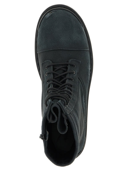 Balenciaga Black Cotton Chelsea Boots