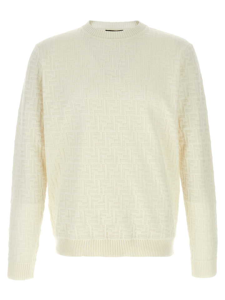 Fendi White Cotton Cardigan
