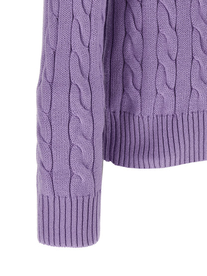 Polo Ralph Lauren Purple Cotton Cardigan